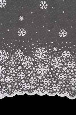 Vánoční záclona Vločka 130x300 cm – fotka 1