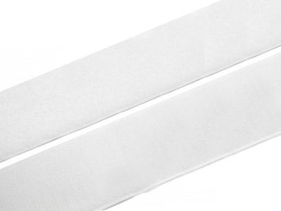 Suchý zip samolepící šíře 20 mm bílý háček + plyš METRÁŽ{% if product.brand.name %} – Stoklasa{% endif %}