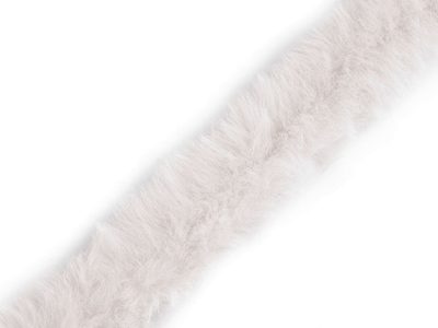 Všívací oděvní / dekorační kožešina šíře 1,5 cm{% if variant.name %} – 2 krémová světlá{% endif %}
