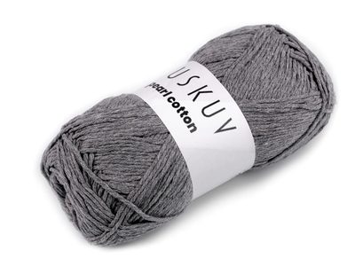 Bavlněná pletací příze Pearl Cotton 100 g{% if variant.name %} – 17 (9) šedá melír{% endif %}