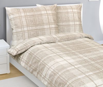 Povlečení bavlněné Béžová,Bílá 90/311{% if product.brand.name %} – Bellatex{% endif %}