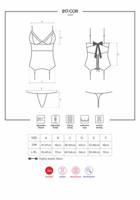 SEXY Korzet 817-COR corset – fotka 1