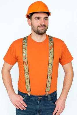 Pánské šle řemeslnické ZEDNÍK hnědý široké 5cm Y 120 cm{% if product.brand.name %} – Galanterka{% endif %}