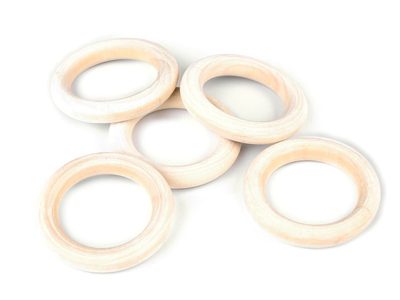 Dřevěný kroužek Ø40 mm 5 ks{% if product.brand.name %} – Galanterka{% endif %}