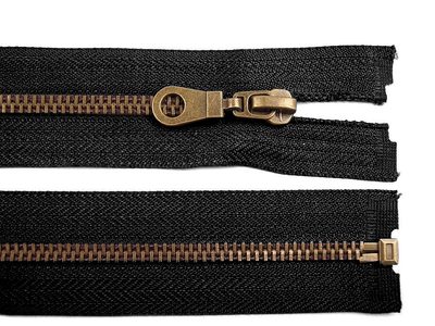 Staromosazný zip šíře 6 mm délka 60 cm (bundový){% if variant.name %} – 322 černá{% endif %}