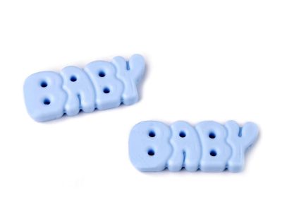 Silikonový přívěsek baby 17x44 mm 1 kus{% if variant.name %} – 3 modrá sv.{% endif %}
