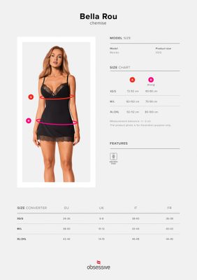Smyslná košilka Bella Rou chemise – fotka 1