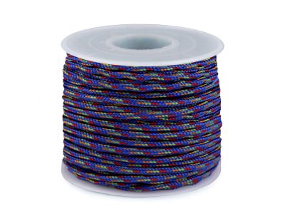 Padáková  oděvní šňůra Ø2,5 mm návin 25 m{% if variant.name %} – 4 modrá - multikolor{% endif %}