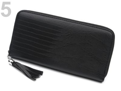 Dámská peněženka 9x19cm s třásničkou{% if variant.name %} – 5 černá{% endif %}
