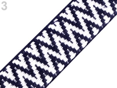 Popruh oboustranný PES šíře 38 mm METRÁŽ{% if variant.name %} – 3 modrá tmavá{% endif %}