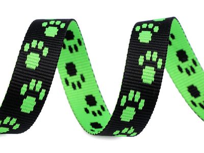 Popruh na vodítko / obojek šíře 15 mm METRÁŽ{% if variant.name %} – 2 (104) zelená neon{% endif %}