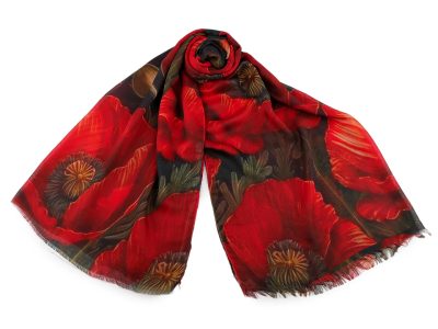 Letní šátek / šála vlčí mák 65x175 cm{% if product.brand.name %} – Stoklasa{% endif %}