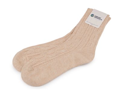 Vlněné ponožky mongolské unisex{% if variant.name %} – 2 béžová světlá{% endif %}