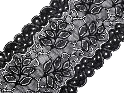 Elastická krajka / vsadka / běhoun šíře 16 cm METRÁŽ{% if product.brand.name %} – Stoklasa{% endif %}