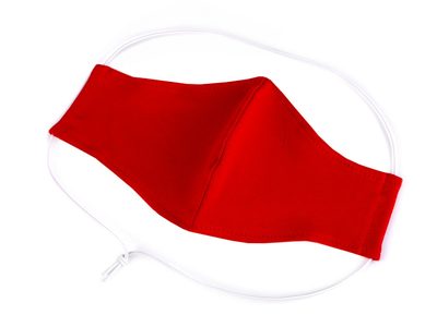 Rouška z pružné teplákoviny{% if variant.name %} – 6 červená{% endif %}