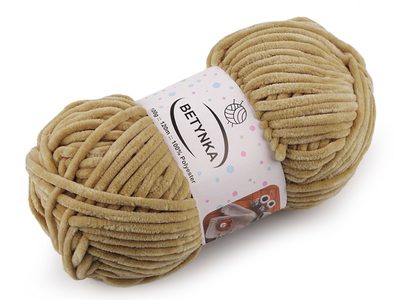 Pletací žinylková příze Betynka 100 g{% if variant.name %} – 4 (317) béžová tm.{% endif %}