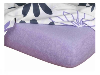Froté prostěradlo 90x200x20 fialové{% if product.brand.name %} – Dadka{% endif %}