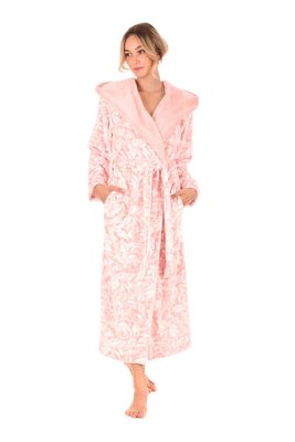 Župan s kapucí Flora růžová perla 39 56 3053{% if variant.name %} – XL{% endif %}