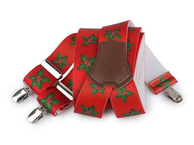 Šle VÁNOČNÍ šíře 3,5 cm délka 120 cm{% if variant.name %} – 4 červená{% endif %}