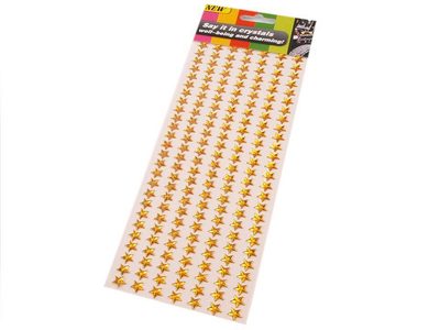 Samolepící hvězdy na lepícím proužku Ø10 mm{% if variant.name %} – 2 zlatá stř.{% endif %}