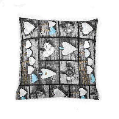 Povláček krepový Šedá,Tyrkysová 80/563 40x40 cm{% if product.brand.name %} – Bellatex{% endif %}