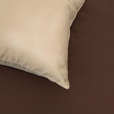 Saténové povlečení LUXURY COLLECTION tmavě hnědé/béžové – fotka 4