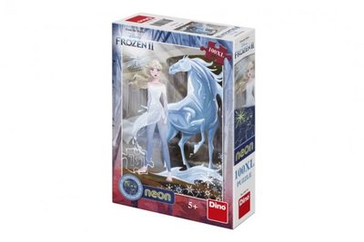 Puzzle XL Ledové království II/Frozen II svítící ve tmě 33x47cm 100 dílků v krabici{% if product.brand.name %} – Dino{% endif %}