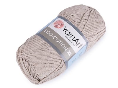 Pletací příze Eco - cotton XL 200 g{% if variant.name %} – 5 (768) béžová{% endif %}