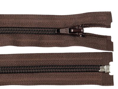 Spirálový zip šíře 5 mm délka 75 cm (bundový) POL{% if variant.name %} – 304 hnědá čokoládová{% endif %}