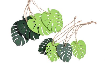 Dřevěné listy Monstera na provázku 8 kusů{% if product.brand.name %} – Canea{% endif %}
