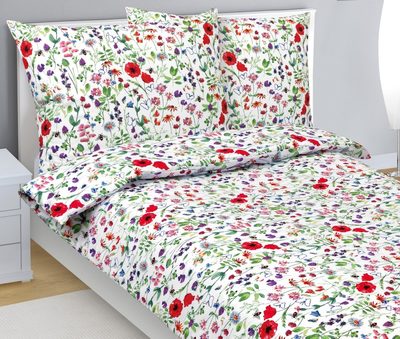 Povlečení bavlněné Červená,Zelená 90/219{% if product.brand.name %} – Bellatex{% endif %}