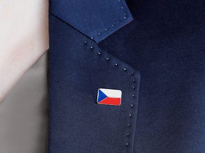 Mini Brož odznáček vlajka Česká republika{% if product.brand.name %} – Stoklasa{% endif %}