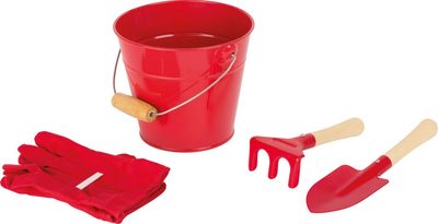 Sada zahradní nářadí s kyblíčkem červená{% if product.brand.name %} – Small Foot{% endif %}