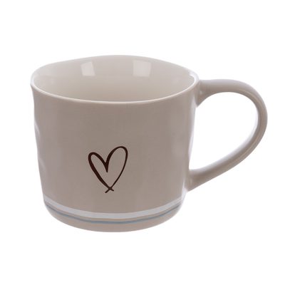 Hrnek porcelánový SRDCE 0,4 l béžová O0644-26{% if product.brand.name %} – {% endif %}