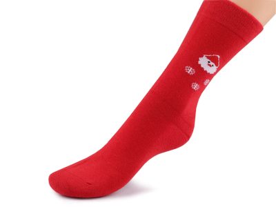 Dámské bavlněné ponožky vysoké, vánoční 3 PÁRY{% if product.brand.name %} – Galanterka{% endif %}