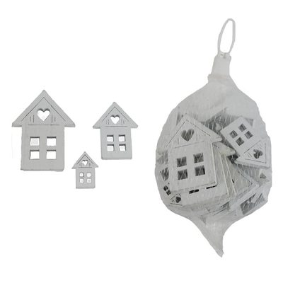 Dekorace domeček, 30 ks D6637 - 7cm{% if product.brand.name %} – Morex{% endif %}