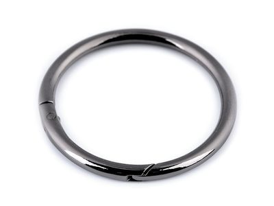 Karabina / kroužek na klíče Ø50 mm velká{% if variant.name %} – 2 nikl černý{% endif %}