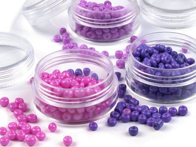 Skleněný rokajl mix v dóze 14 g Ø4 mm balení 24 kusů – fotka 2