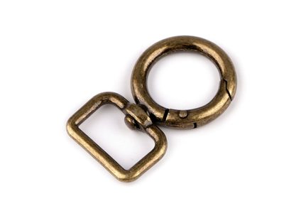Kovová karabina průvlek 19 mm{% if variant.name %} – 3 staromosaz{% endif %}
