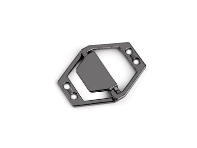 Kovové ozdobné zapínání 20x26 mm{% if variant.name %} – 2 nikl černý{% endif %}