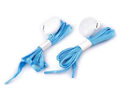 LED svítící tkaničky délka 120 cm{% if variant.name %} – 3 modrá světlá{% endif %}