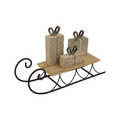 Dekorační sáňky D3158/1 - 22,5 x 6,5 x 14 cm – fotka 2