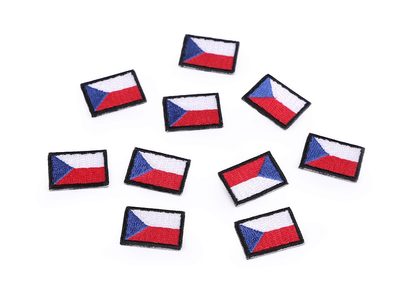 Nažehlovačka mini česká vlajka{% if product.brand.name %} – Stoklasa{% endif %}