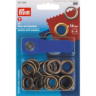Průchodky 14 mm s podložkou{% if variant.name %} – 2222 staromosaz{% endif %}