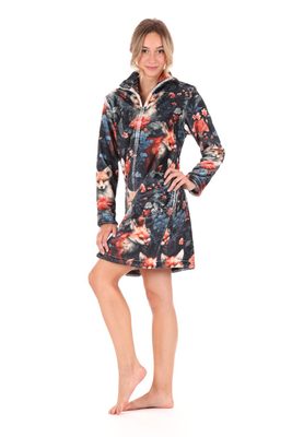 Župan ZORA se zipem a potiskem lišek 71 26 0017{% if product.brand.name %} – Vestis{% endif %}