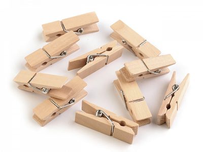 Dřevěný kolíček jednobarevný 11x45 mm 10 kusů{% if product.brand.name %} – Galanterka{% endif %}