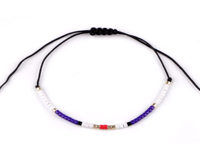 Náramek shamballa s rokajlem{% if variant.name %} – 4 borůvková{% endif %}