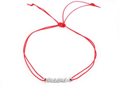Náramek s přívěskem z nerez oceli máma{% if variant.name %} – 3 červená mama{% endif %}