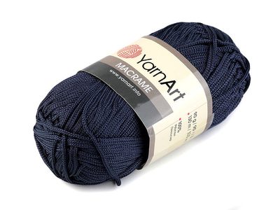 Macrame 90 g Pletací příze YarnArt{% if variant.name %} – 5 (162) modrá tmavá{% endif %}