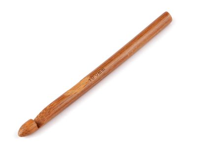 Bambusový háček na háčkování vel. 6; 7; 8; 10{% if variant.name %} – 4 (10 mm) bambus tmavý{% endif %}